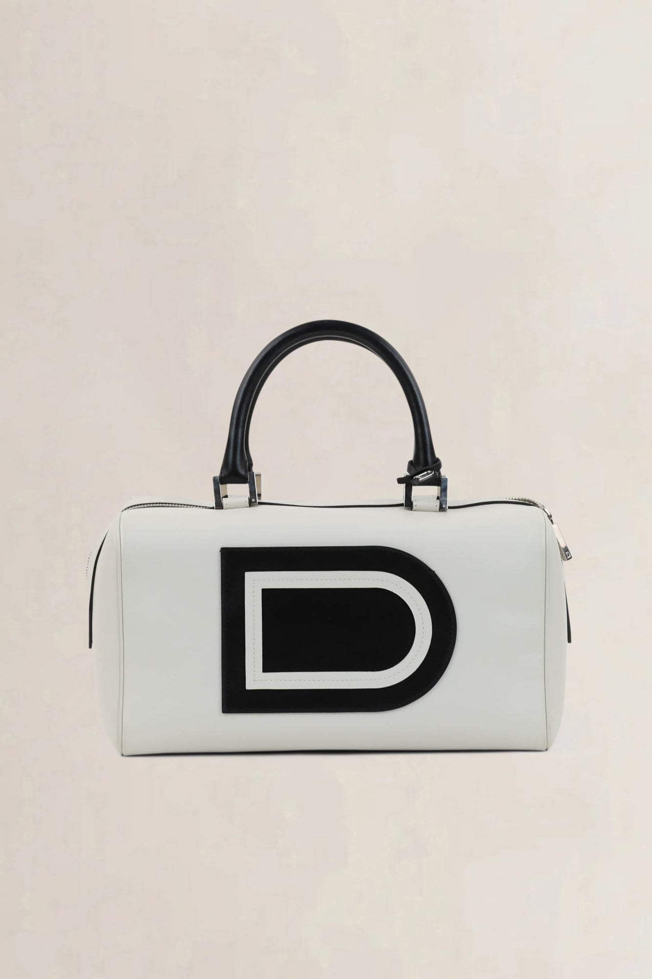 Delvaux Bicolore Louise Boston Allure Top Handle Bag