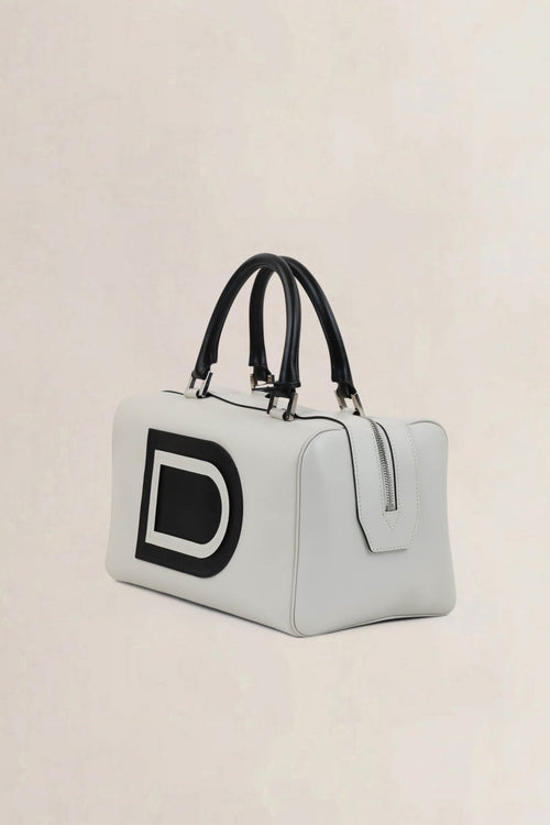 Delvaux Bicolore Louise Boston Allure Top Handle Bag