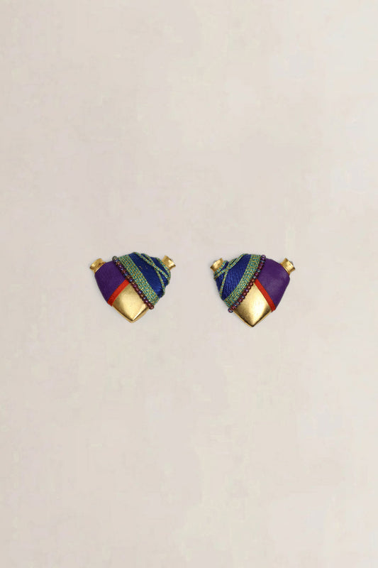 Christian Lacroix Vintage Multicolor Clips