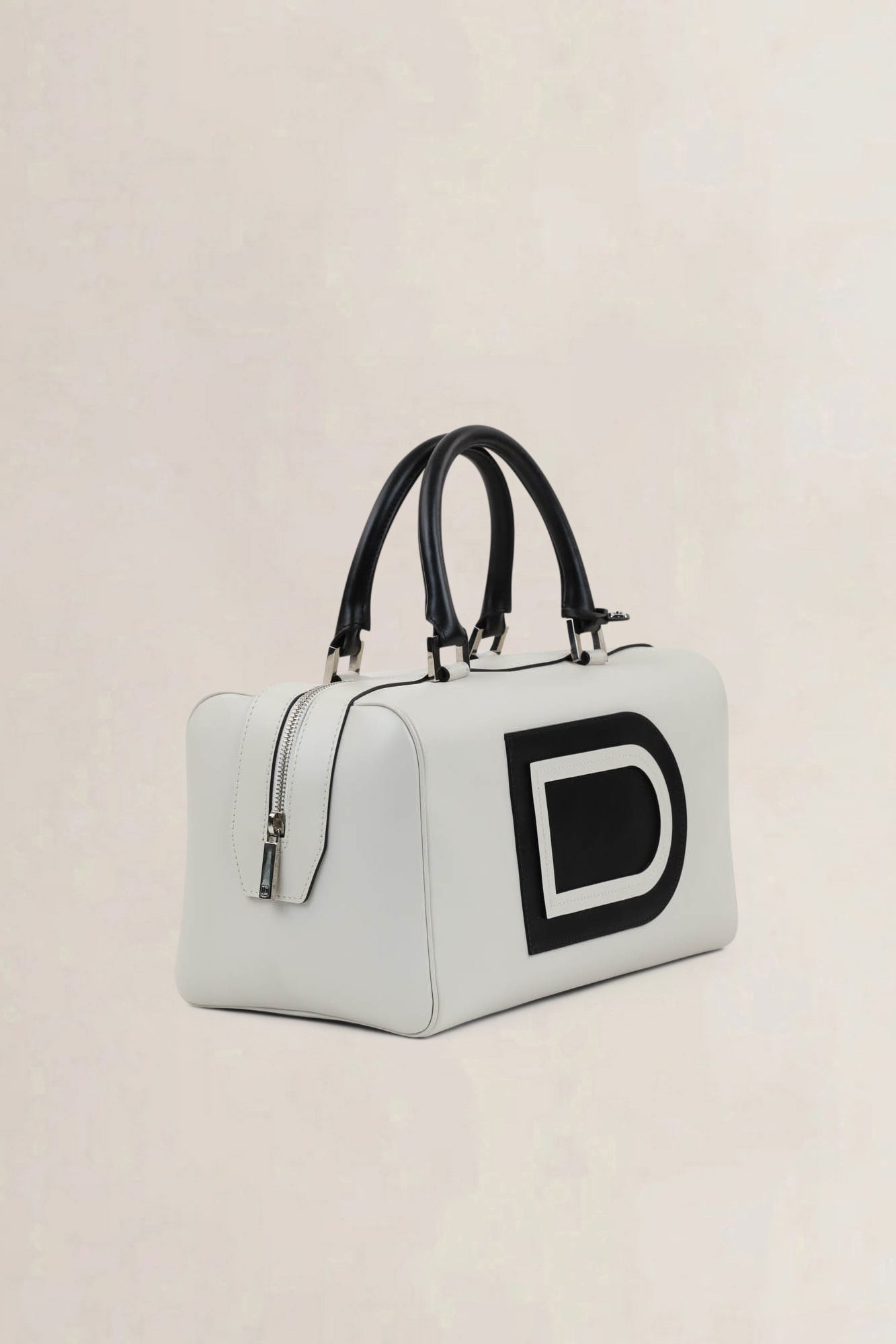 Delvaux Bicolore Louise Boston Allure Top Handle Bag