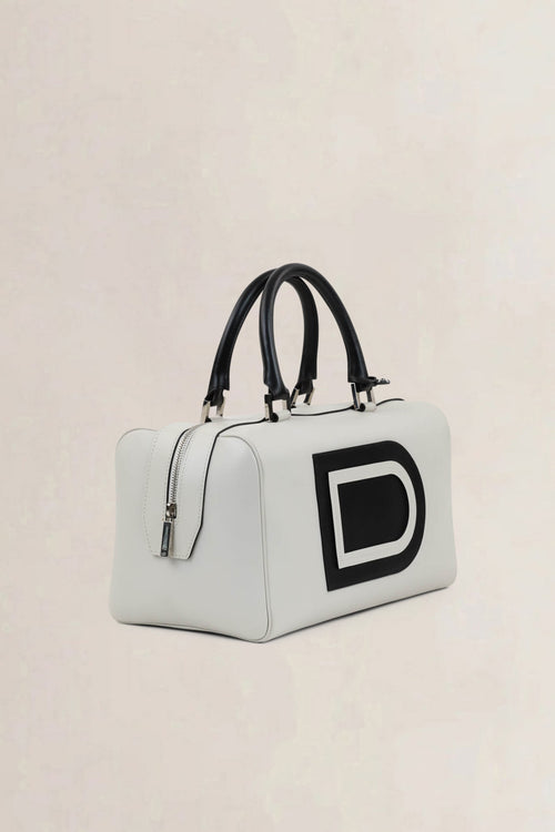 Delvaux Bicolore Louise Boston Allure Top Handle Bag