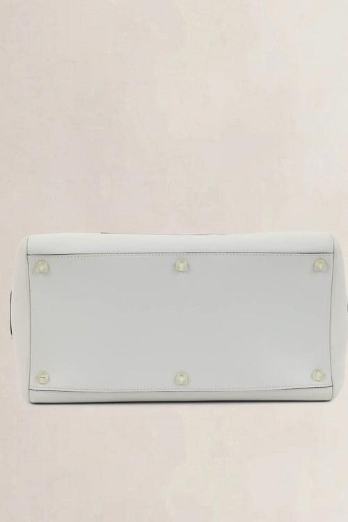 Delvaux Bicolore Louise Boston Allure Top Handle Bag