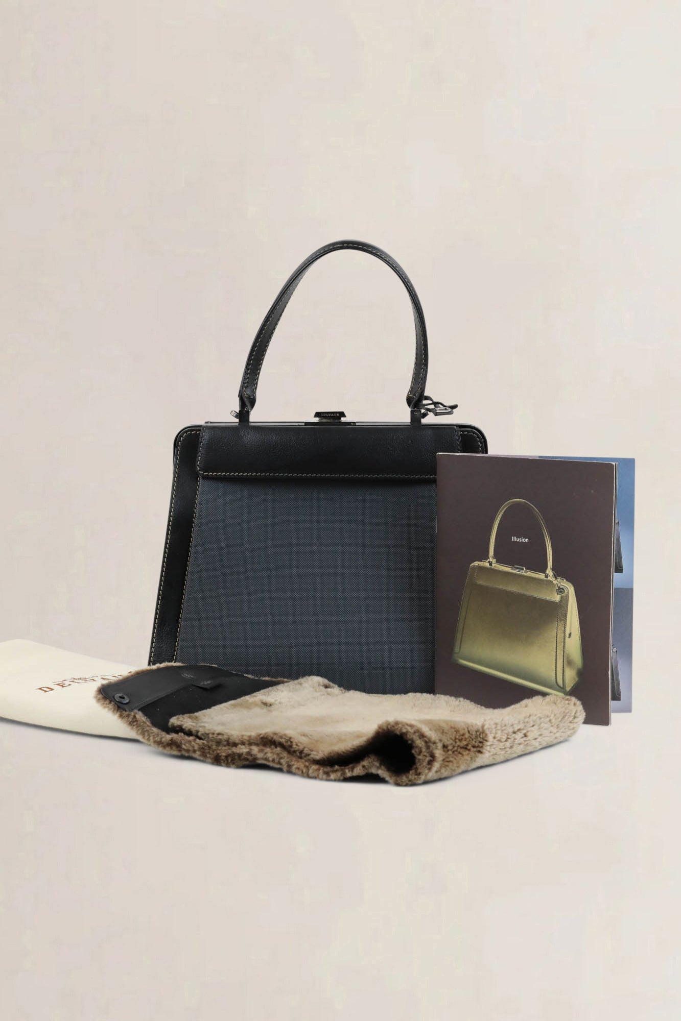 Delvaux Black Illusion Top Handle Bag