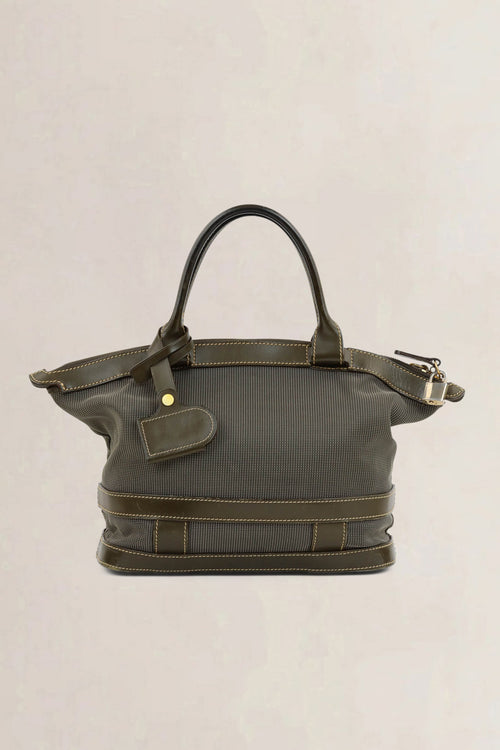 Delvaux Khaki Top handle Bag