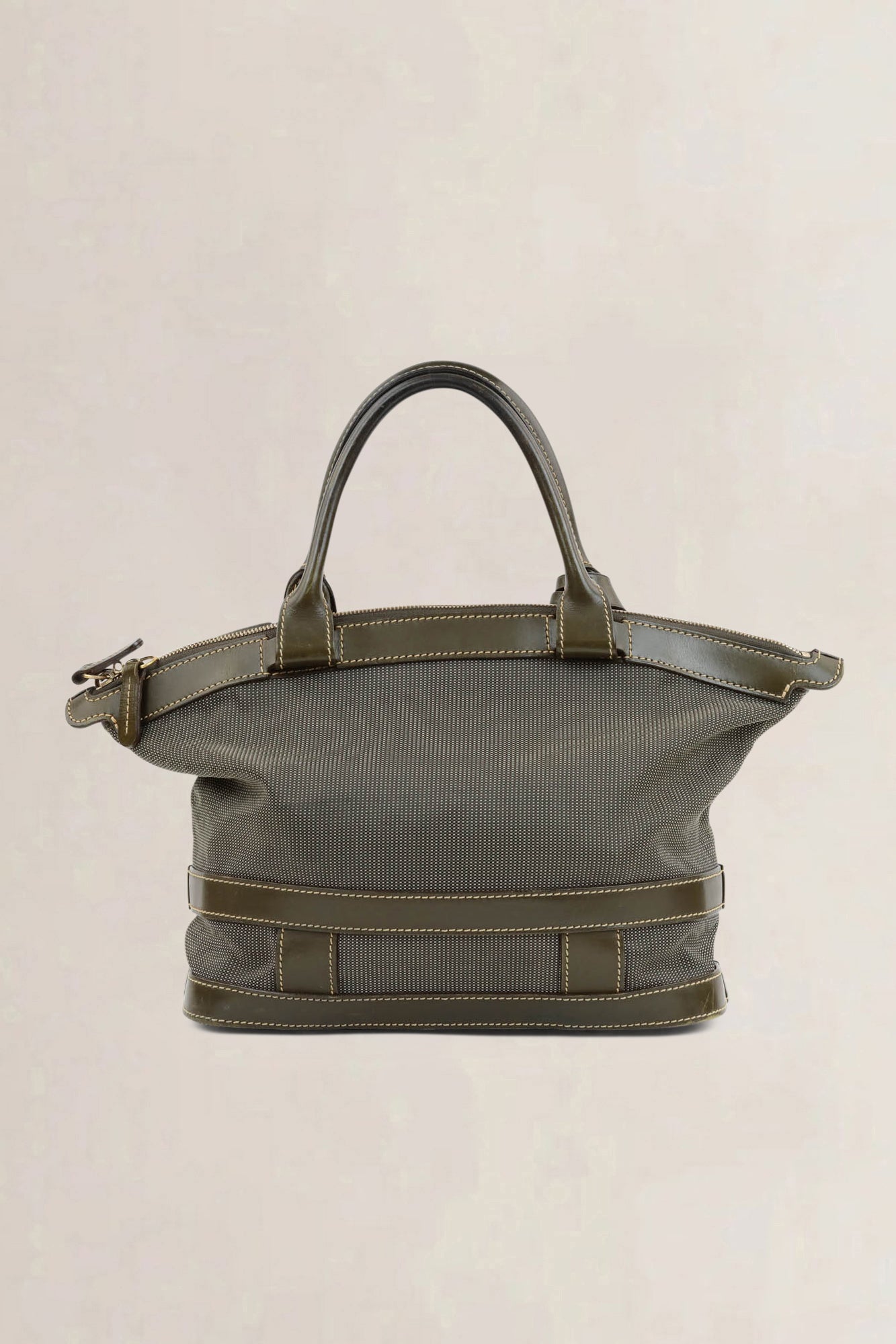 Delvaux Khaki Top handle Bag