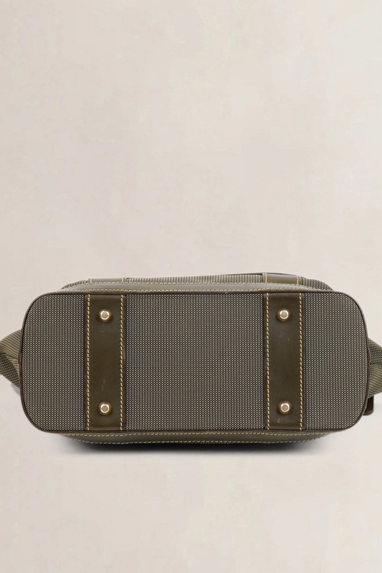 Delvaux Khaki Top handle Bag