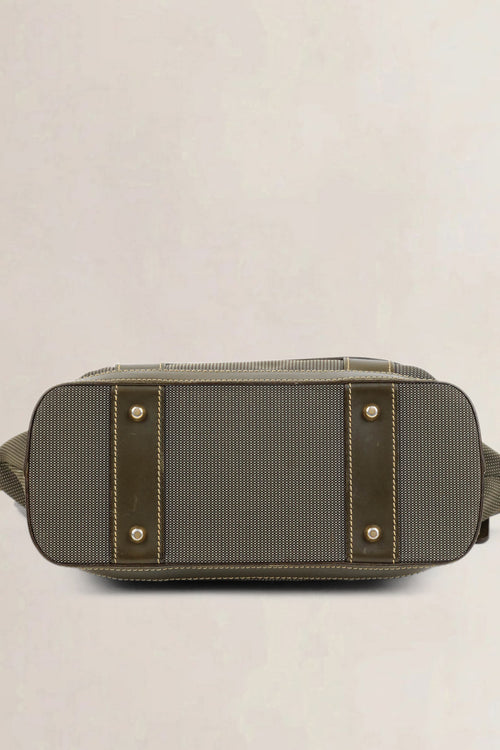 Delvaux Khaki Top handle Bag