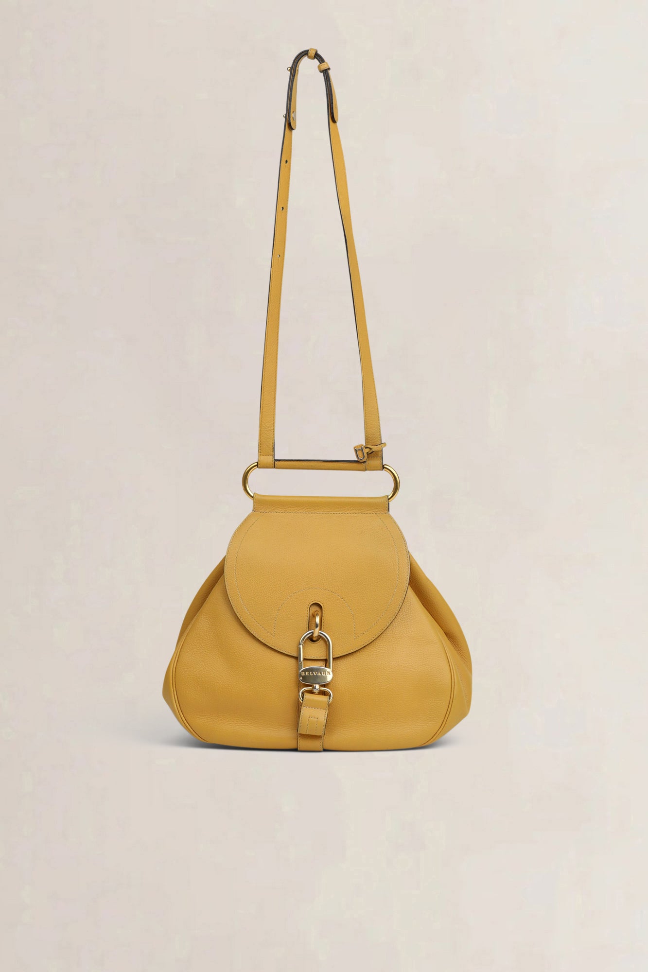 Delvaux Yellow Cerceau GM Crossbody Bag