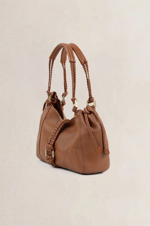 Delvaux Camel Eugène Shoulder Bag