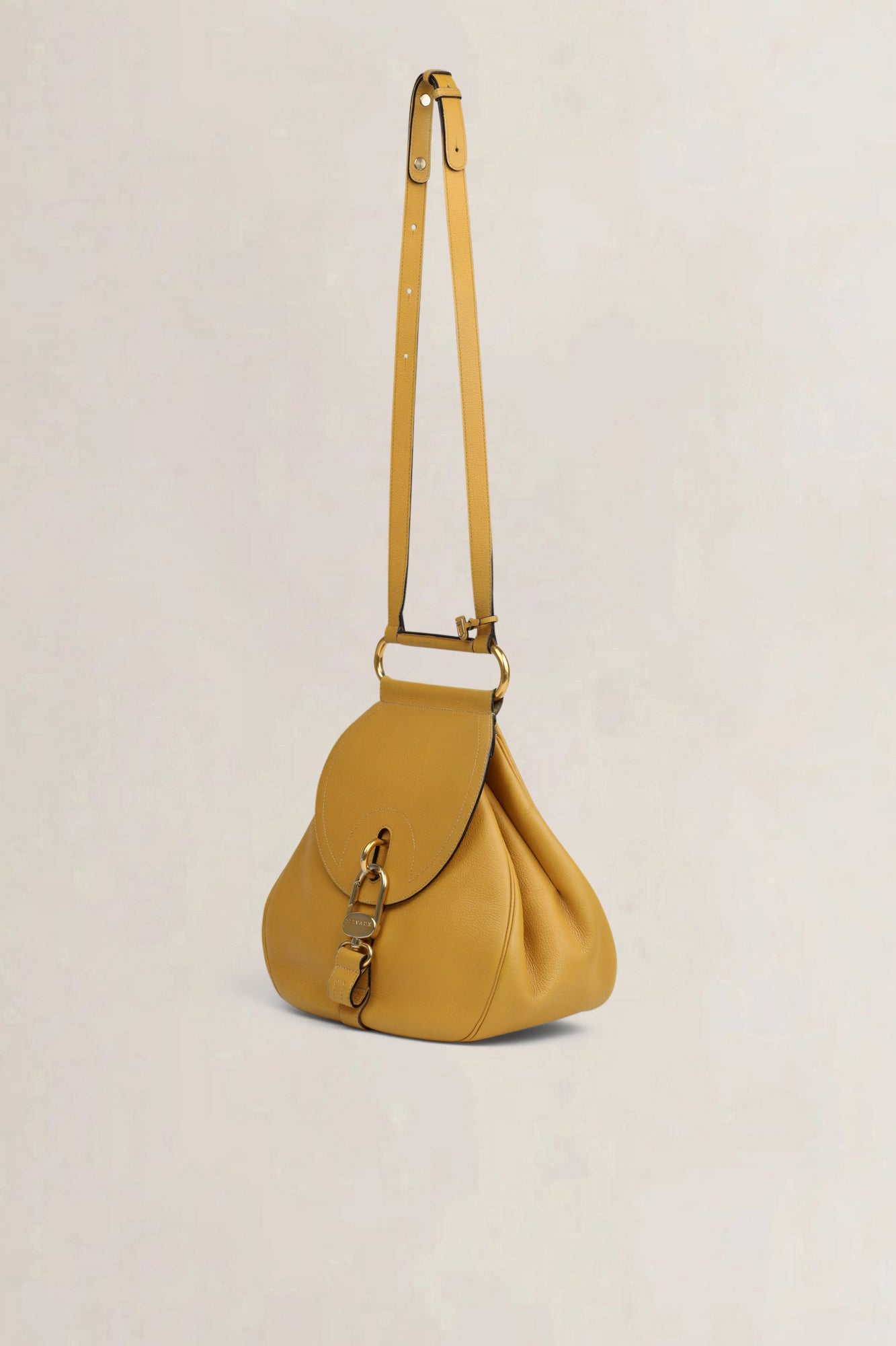 Delvaux Yellow Cerceau GM Crossbody Bag