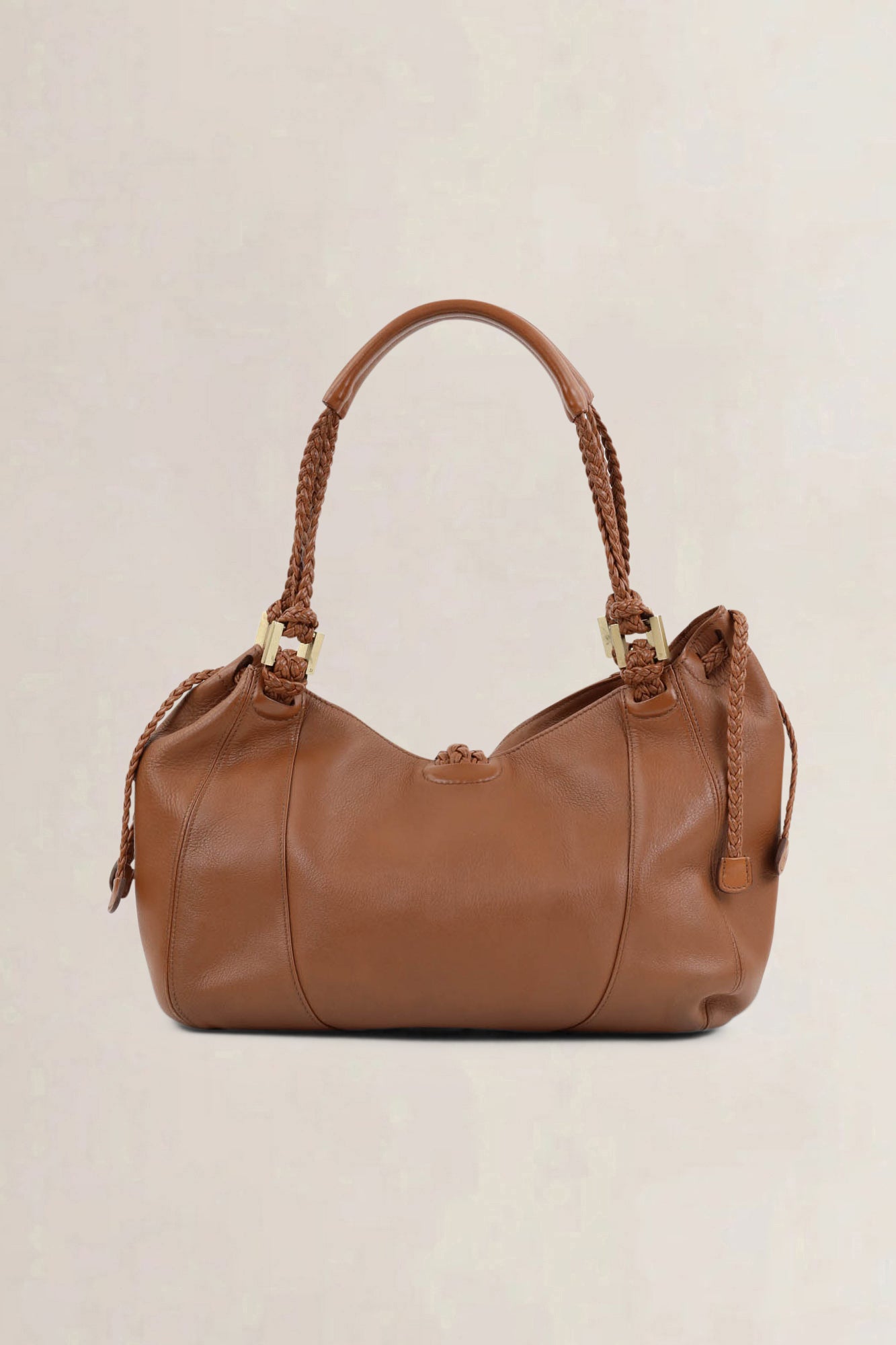 Delvaux Camel Eugène Shoulder Bag