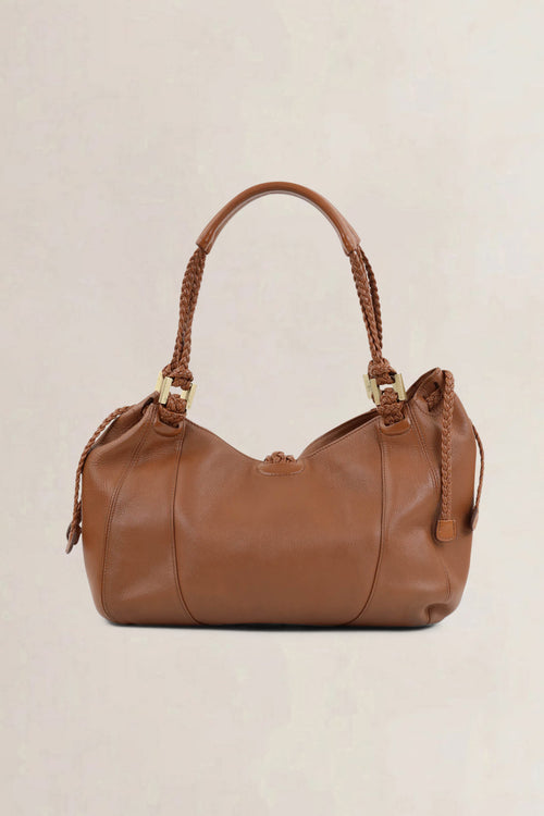 Delvaux Camel Eugène Shoulder Bag