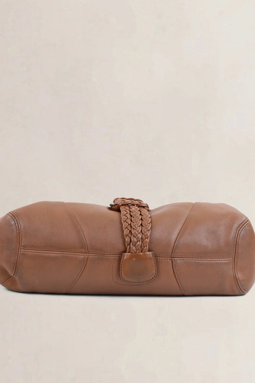 Delvaux Camel Eugène Shoulder Bag