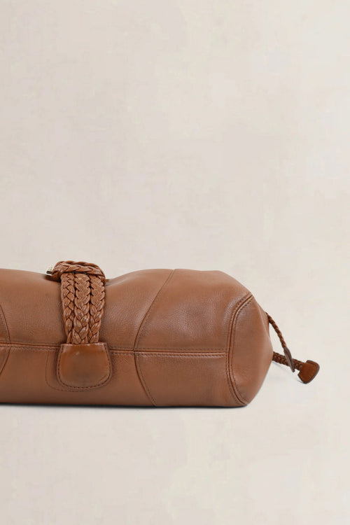 Delvaux Camel Eugène Shoulder Bag