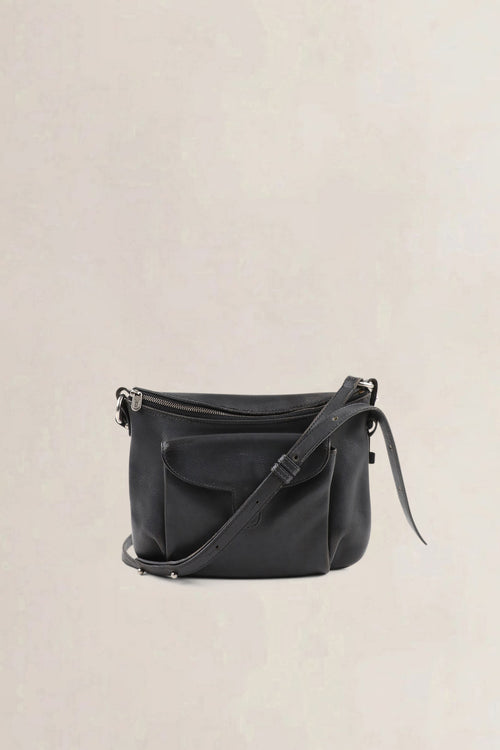 Delvaux Grey Leather Moissac Crossbody Bag