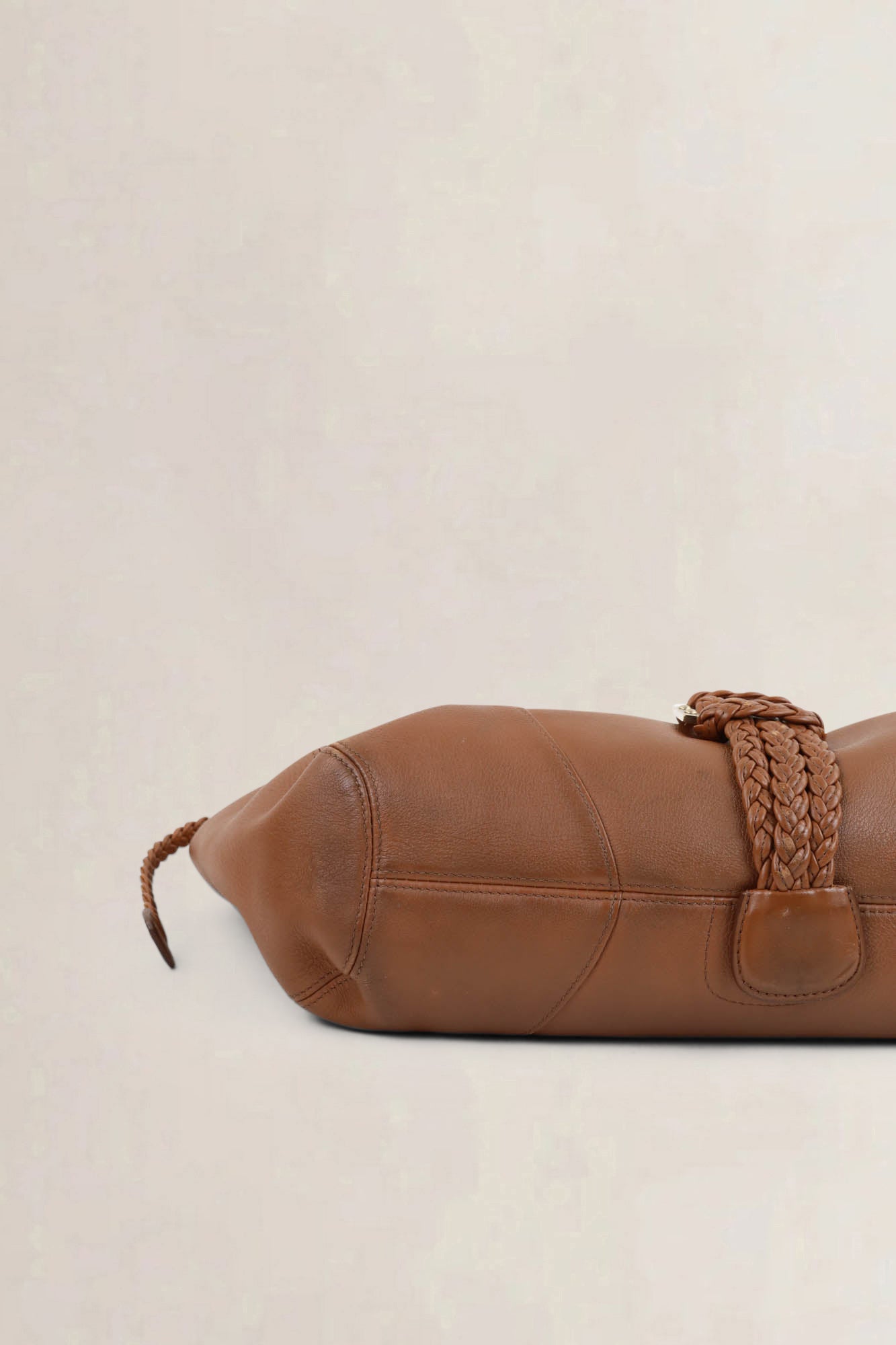 Delvaux Camel Eugène Shoulder Bag