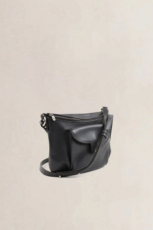 Delvaux Grey Leather Moissac Crossbody Bag