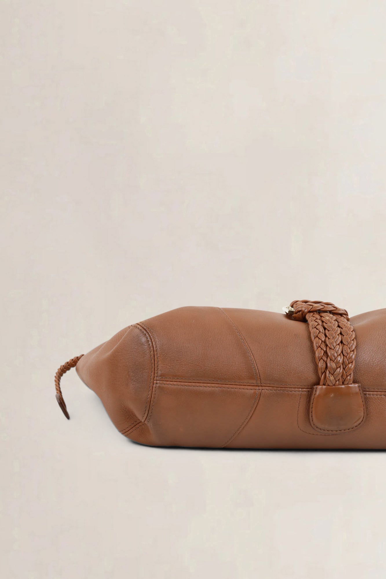 Delvaux Camel Eugène Shoulder Bag