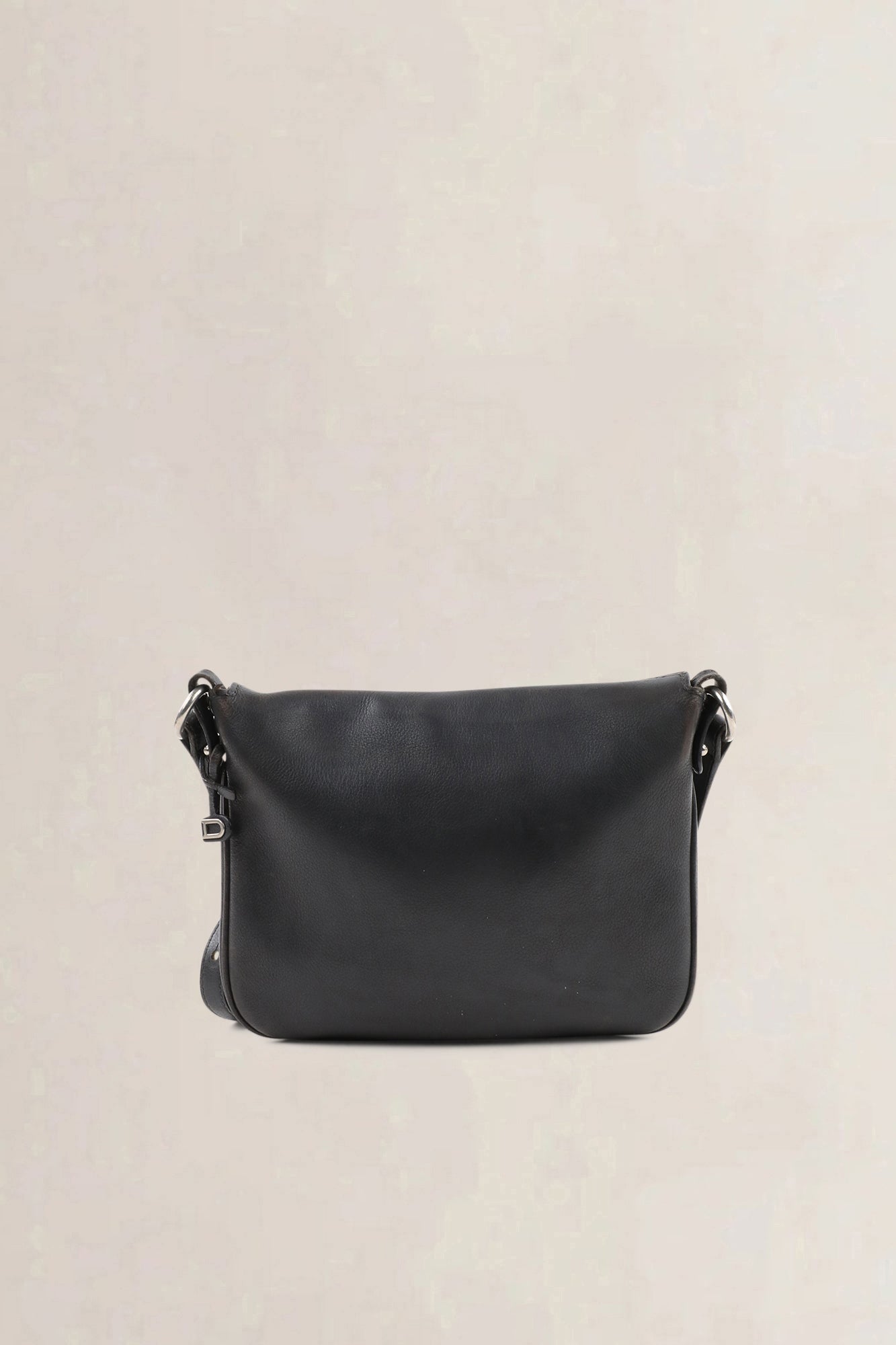 Delvaux Grey Leather Moissac Crossbody Bag