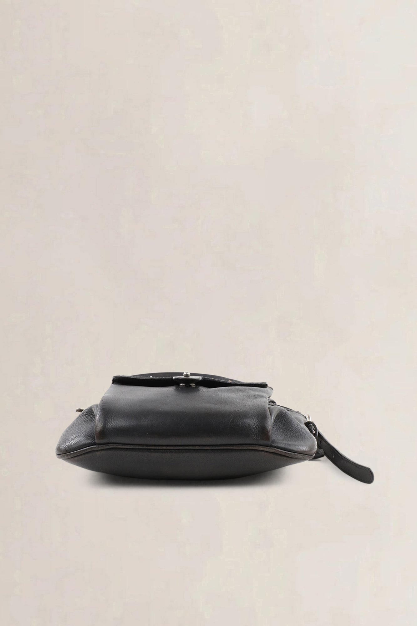 Delvaux Moissac grey leather crossbody — vintage