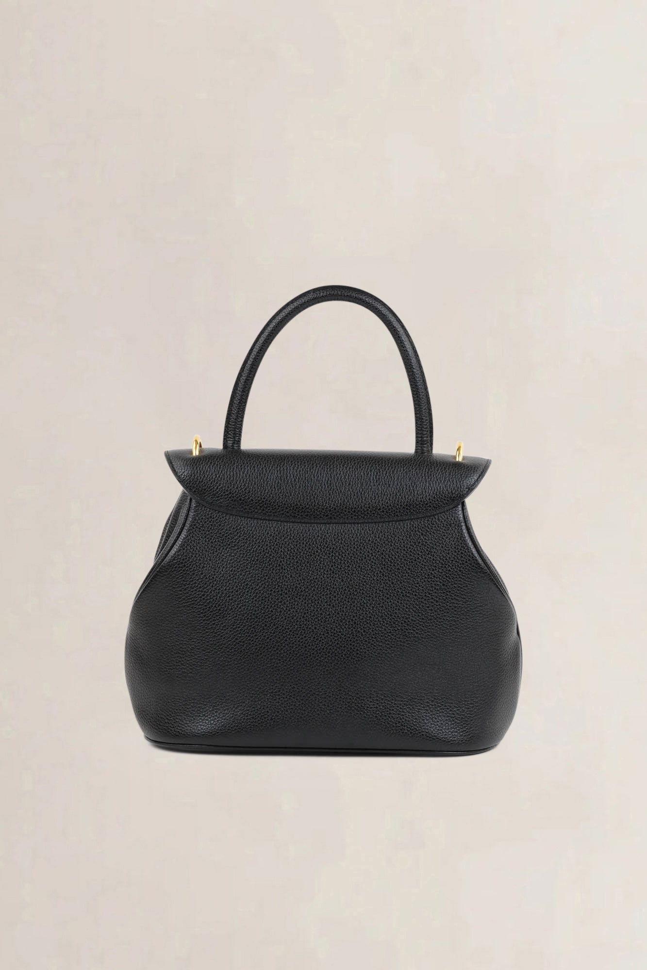 Delvaux Black Baltimore PM Top Handle Bag