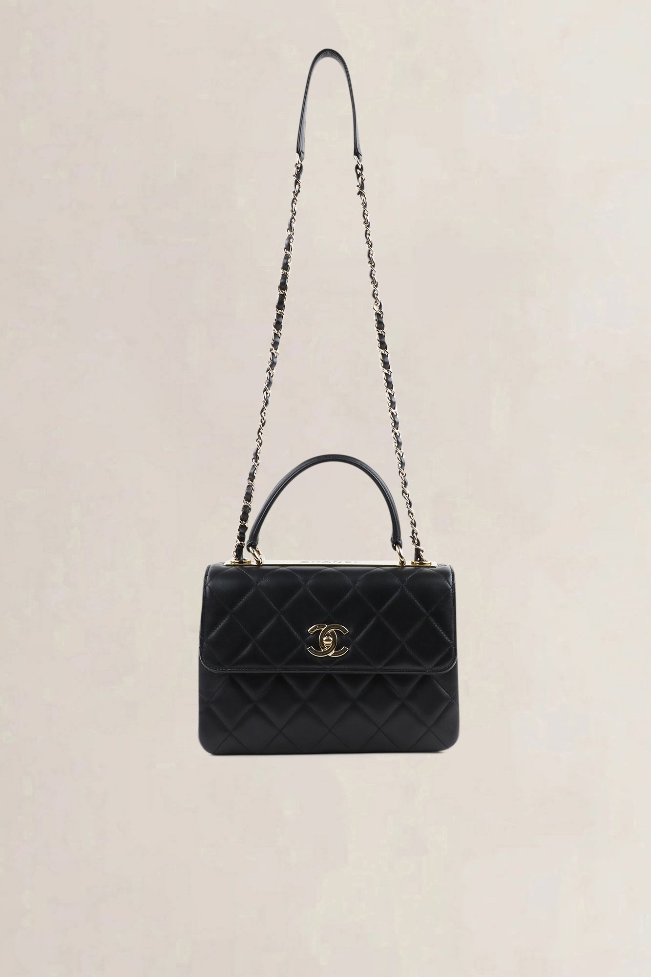 Chanel Sac à Rabat Poignée lambskin — vintage