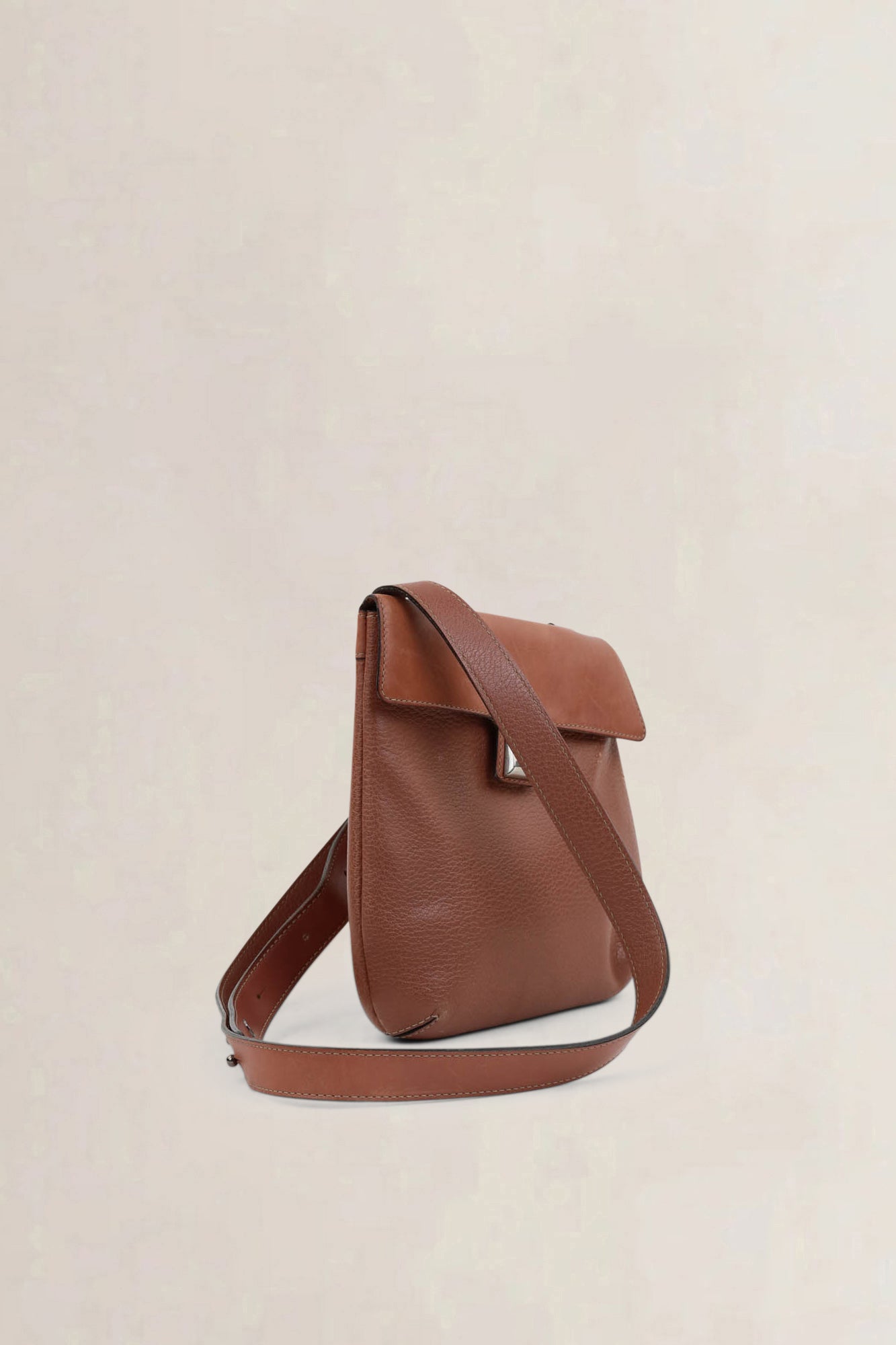 Deux De Delvaux Brown Crossbody Bag