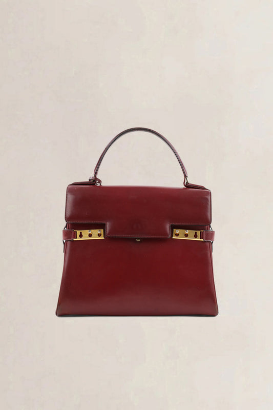 Delvaux Tempête Box Calf burgundy — vintage