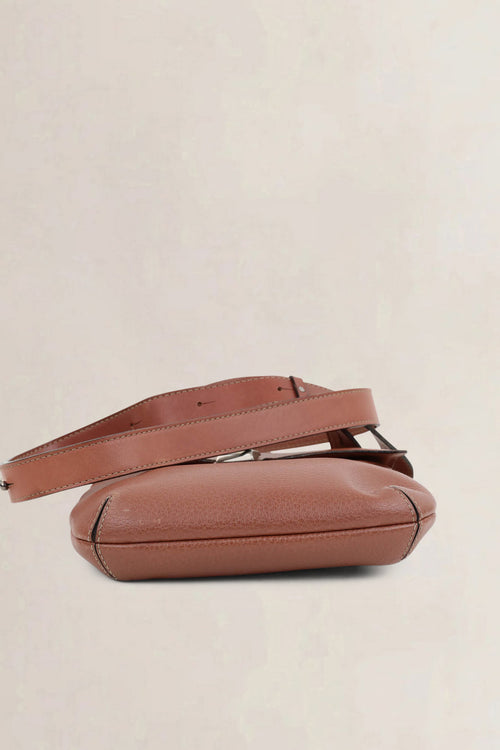 Deux De Delvaux Brown Crossbody Bag