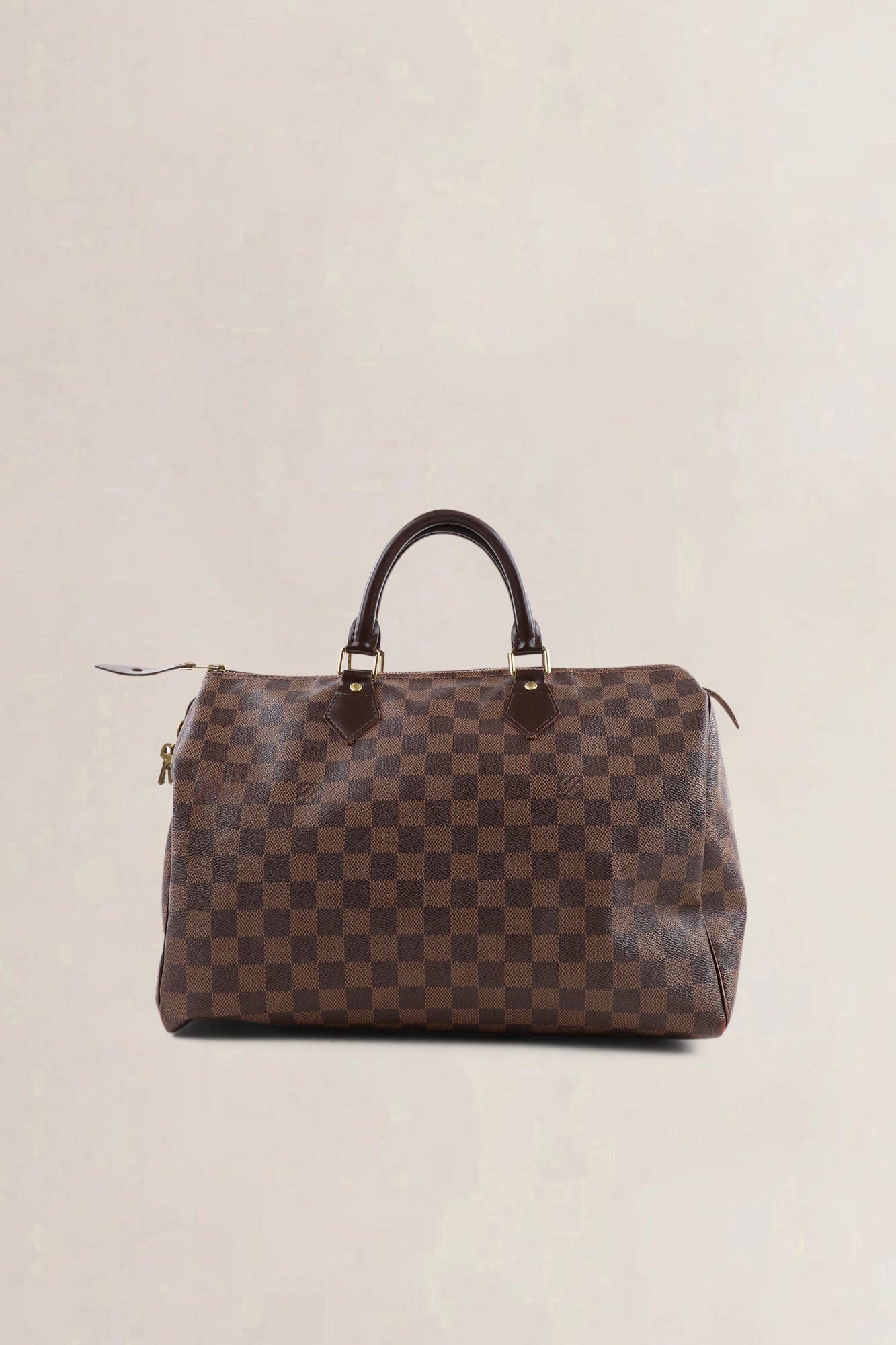 Sac Louis Vuitton Speedy 35 en toile Damier Ebene