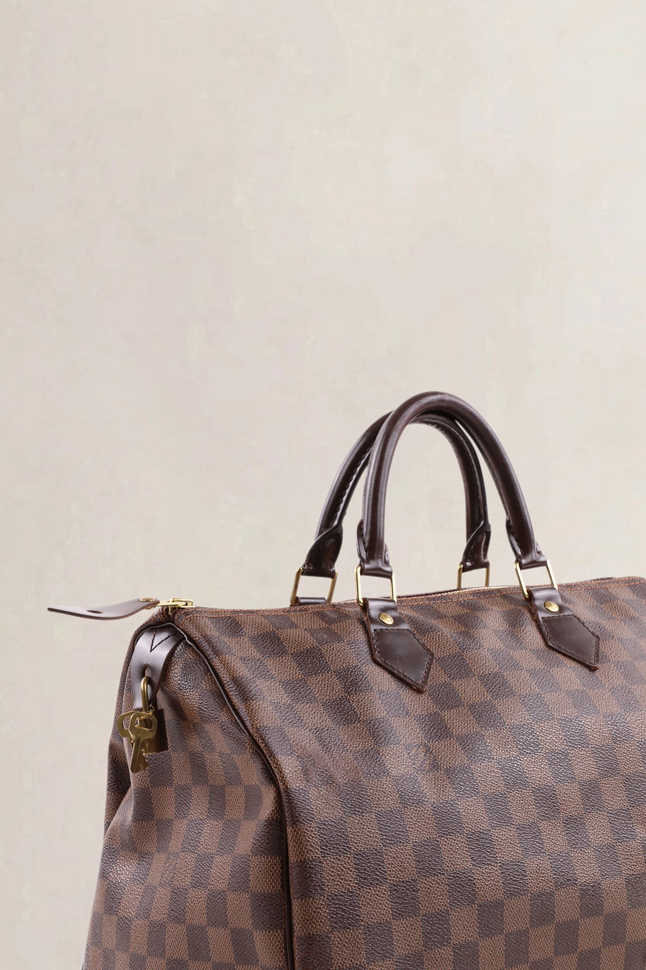 Sac Louis Vuitton Speedy 35 en toile Damier Ebene
