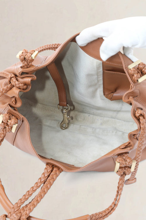 Delvaux Camel Eugène Shoulder Bag