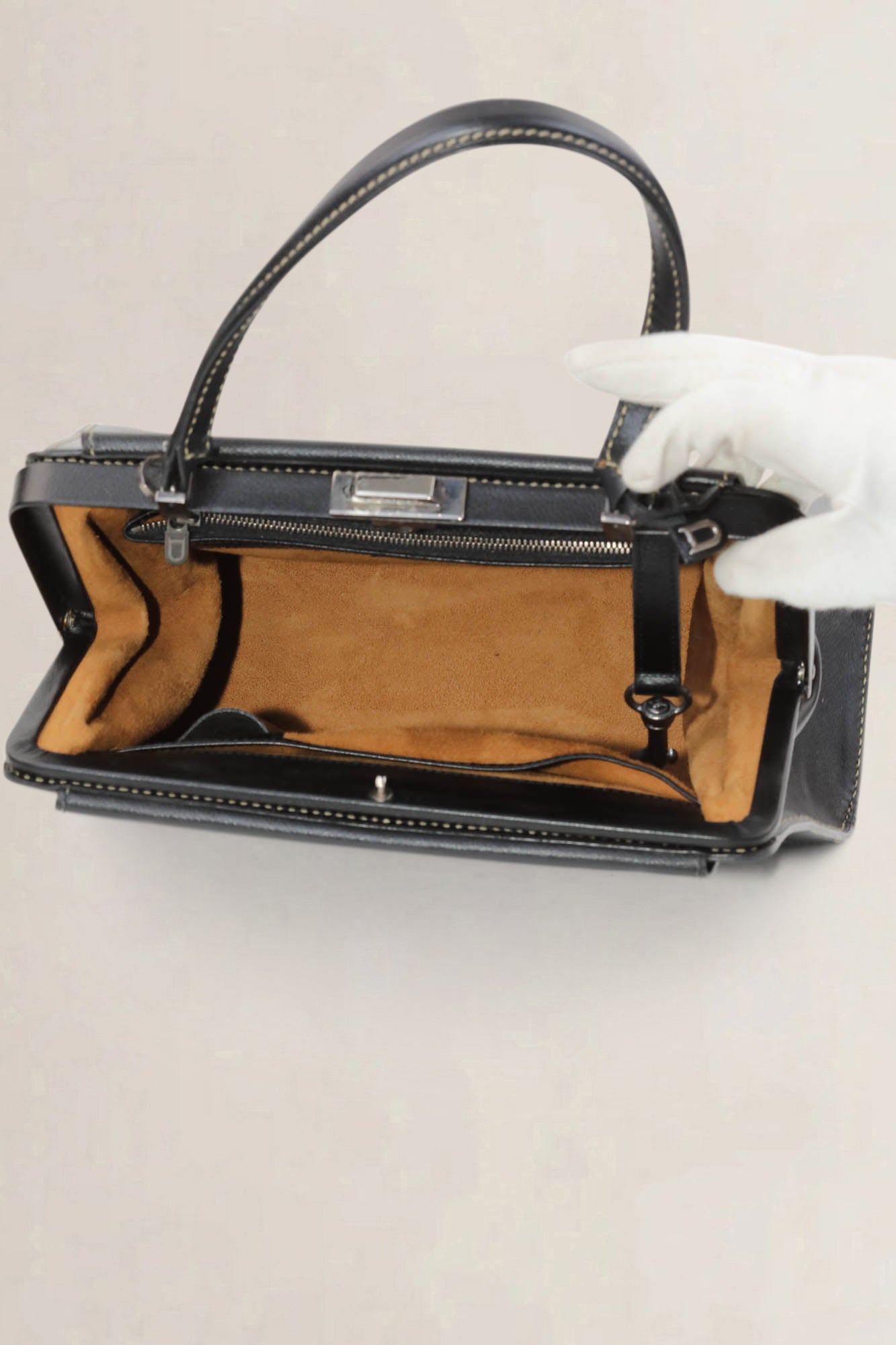 Delvaux Black Illusion Top Handle Bag