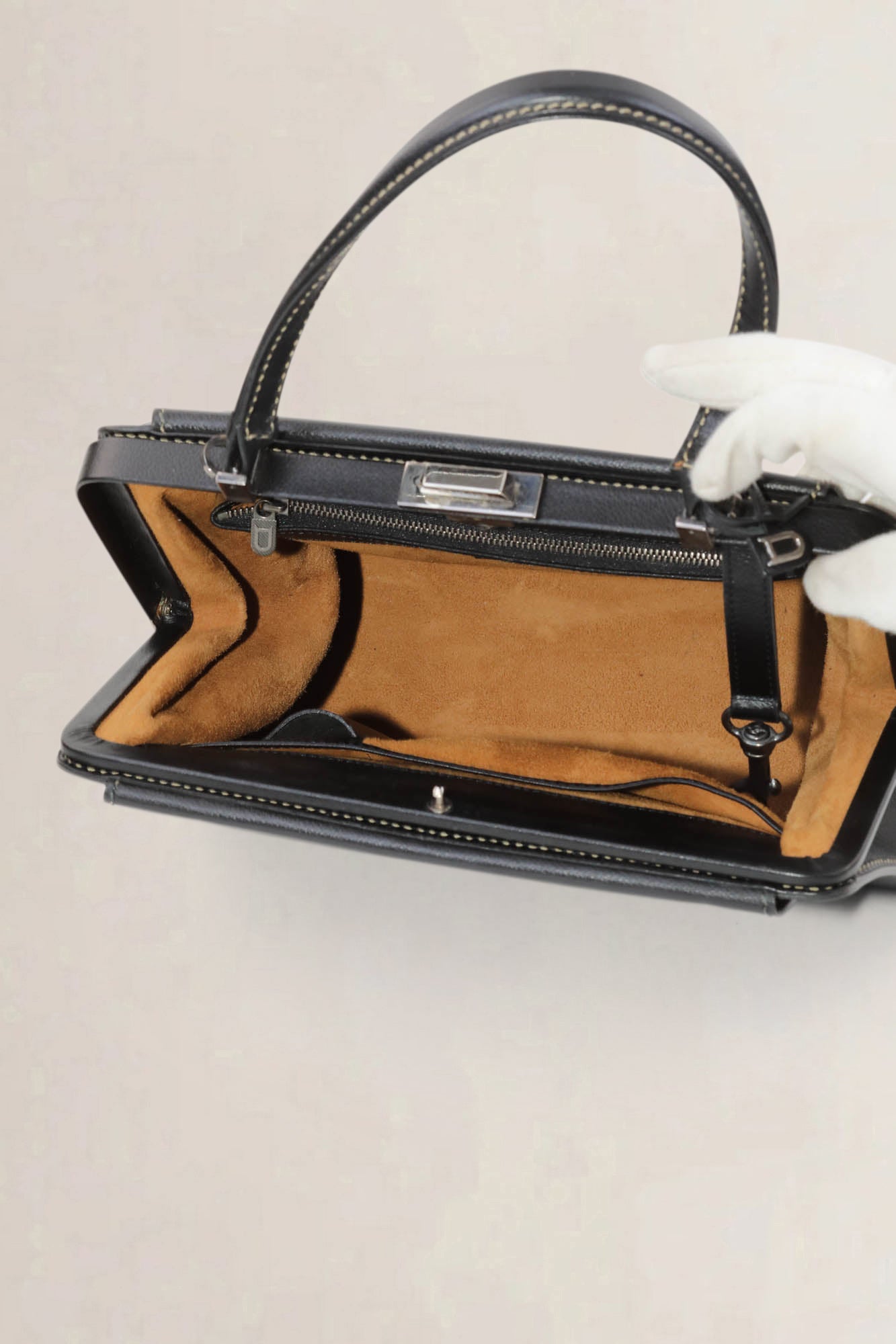 Delvaux Black Illusion Top Handle Bag