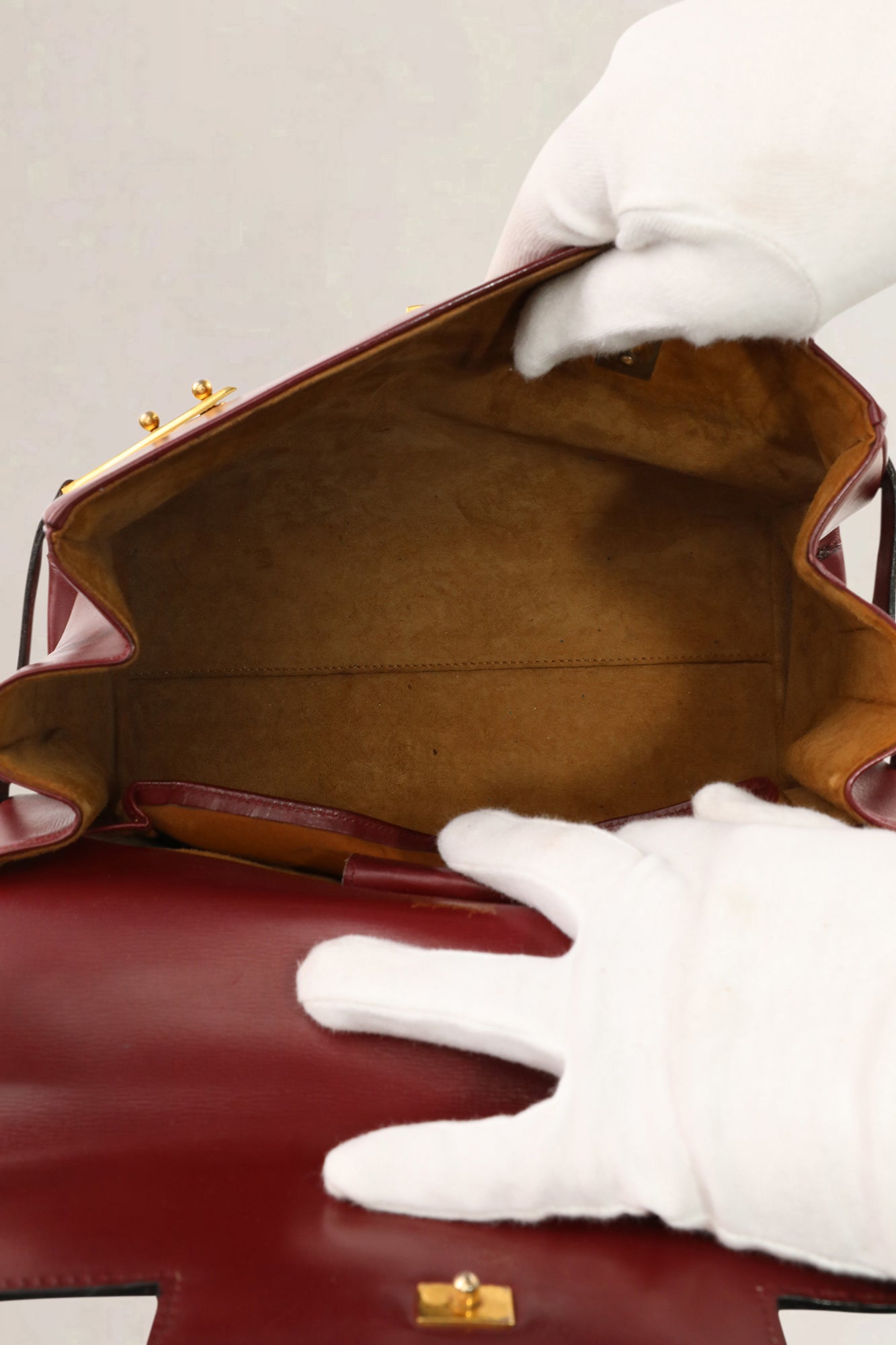 Delvaux Tempête Box Calf burgundy — vintage