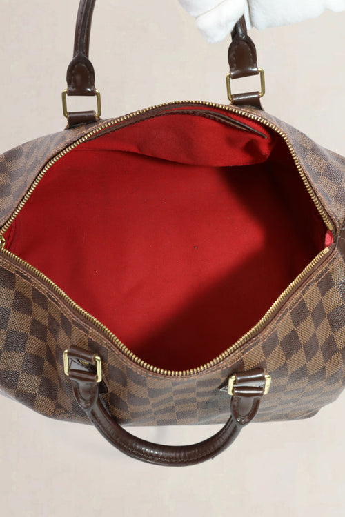 Sac Louis Vuitton Speedy 35 en toile Damier Ebene