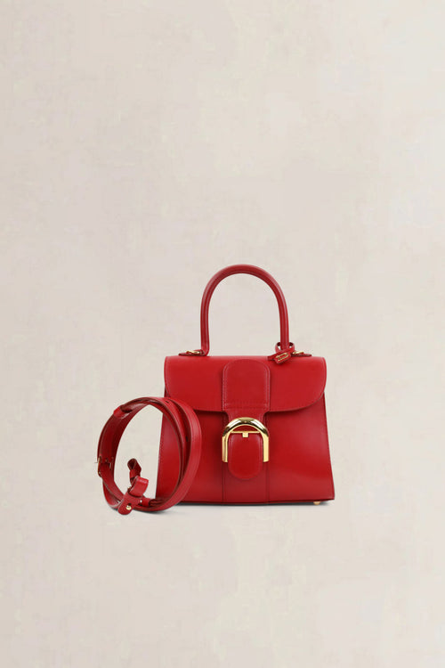 Delvaux Lipstick Box Calf Brillant Mini Crossbody Bag