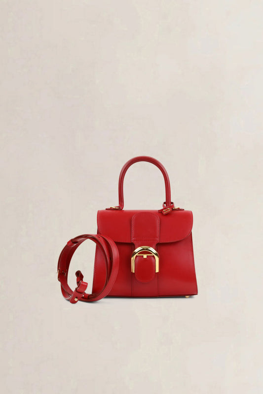 Delvaux Lipstick Box Calf Brillant Mini Crossbody Bag