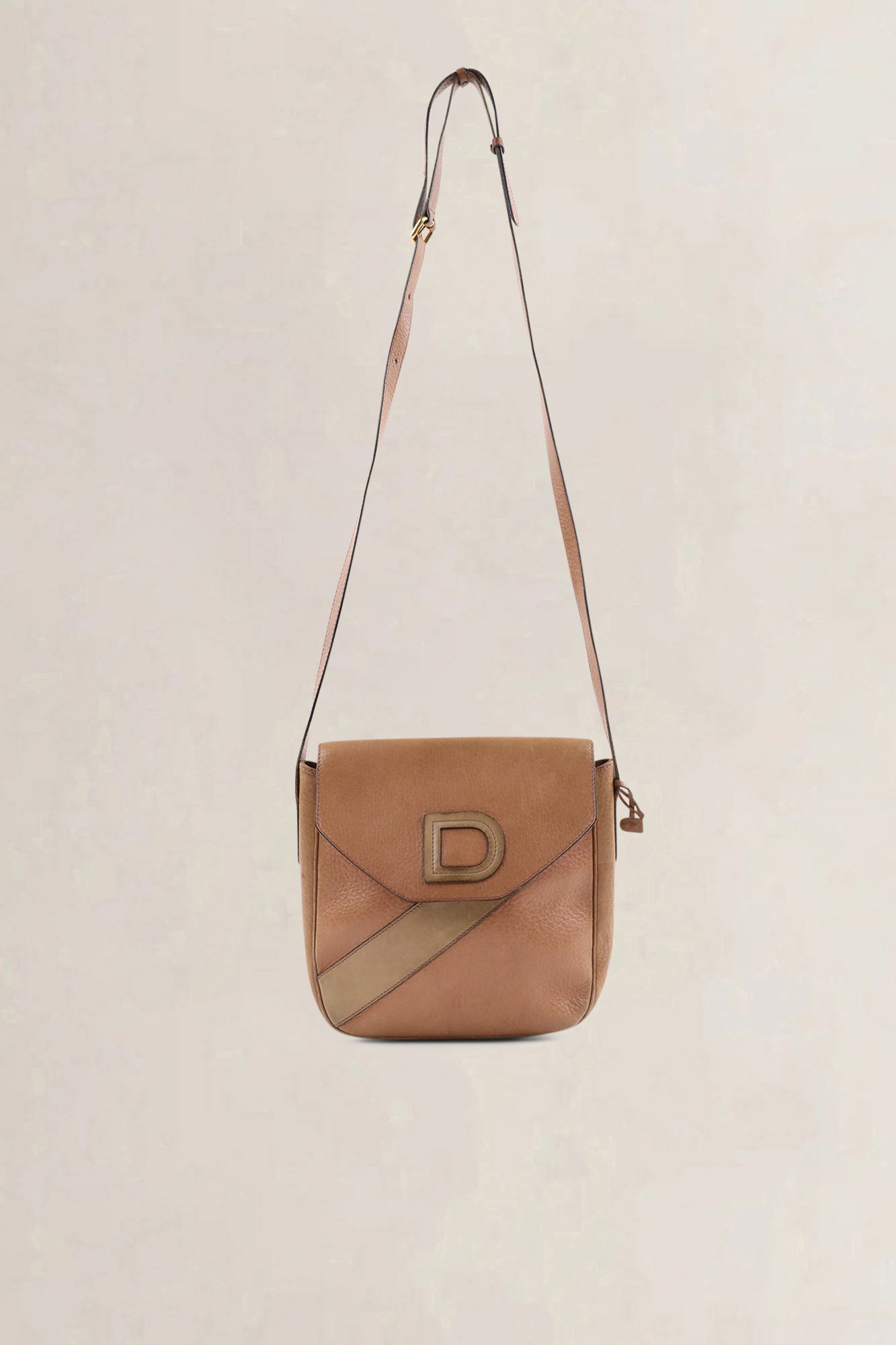 Sac bandoulière Delvaux en cuir brun