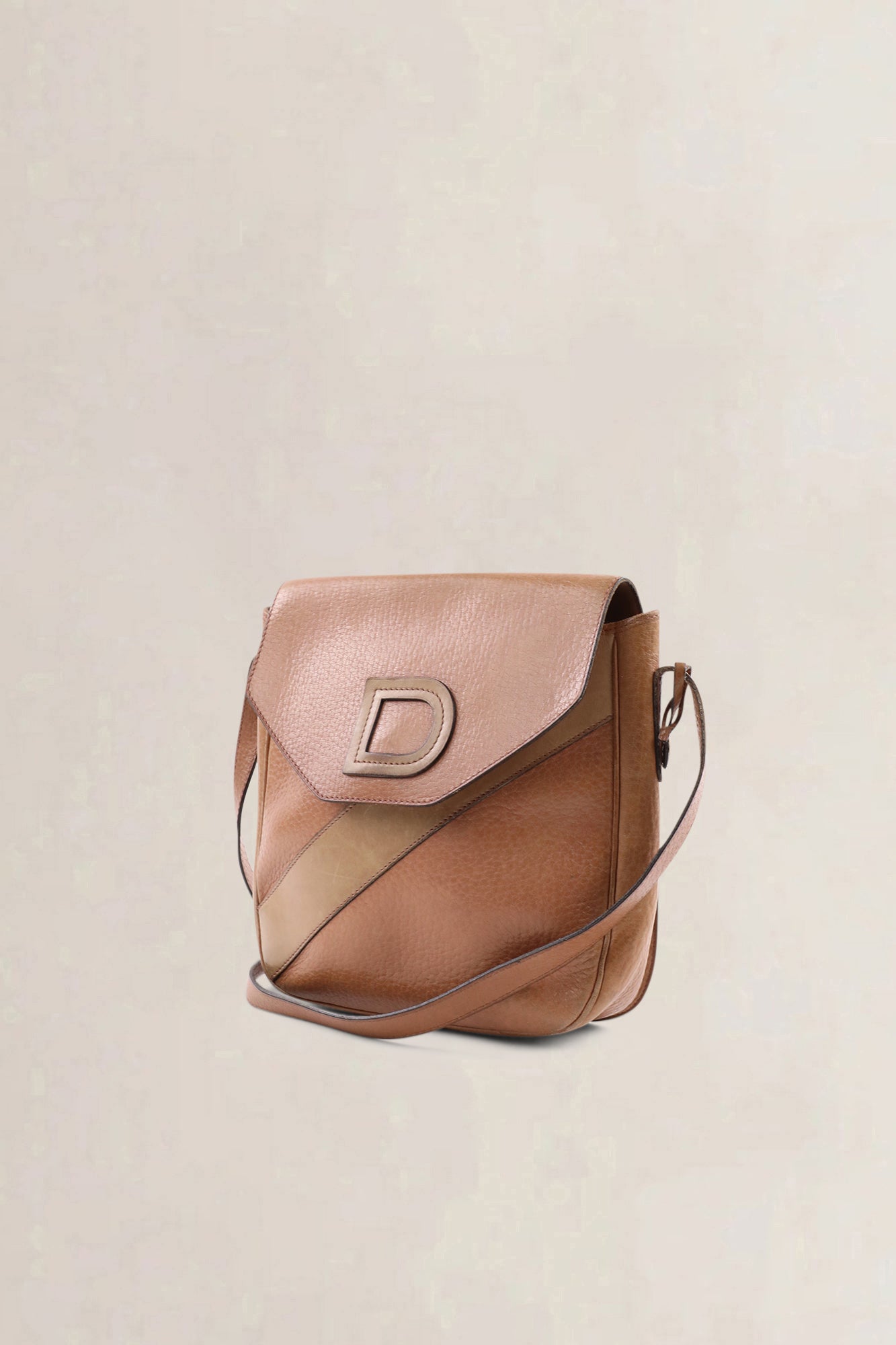 Sac bandoulière Delvaux en cuir brun