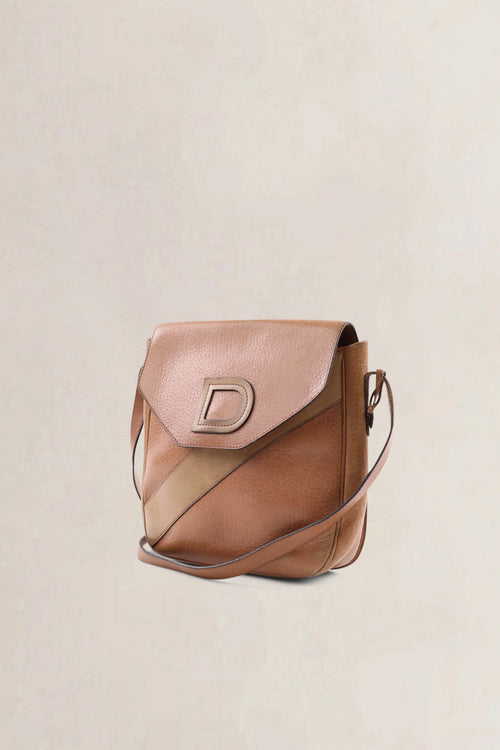 Sac bandoulière Delvaux en cuir brun