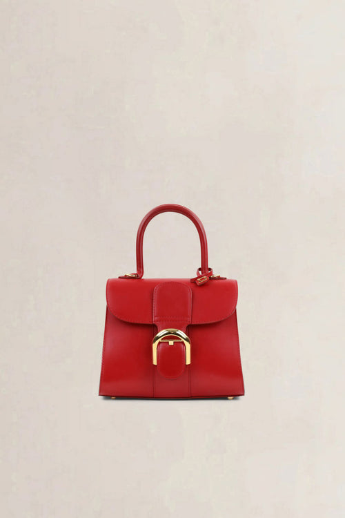 Delvaux Lipstick Box Calf Brillant Mini Crossbody Bag