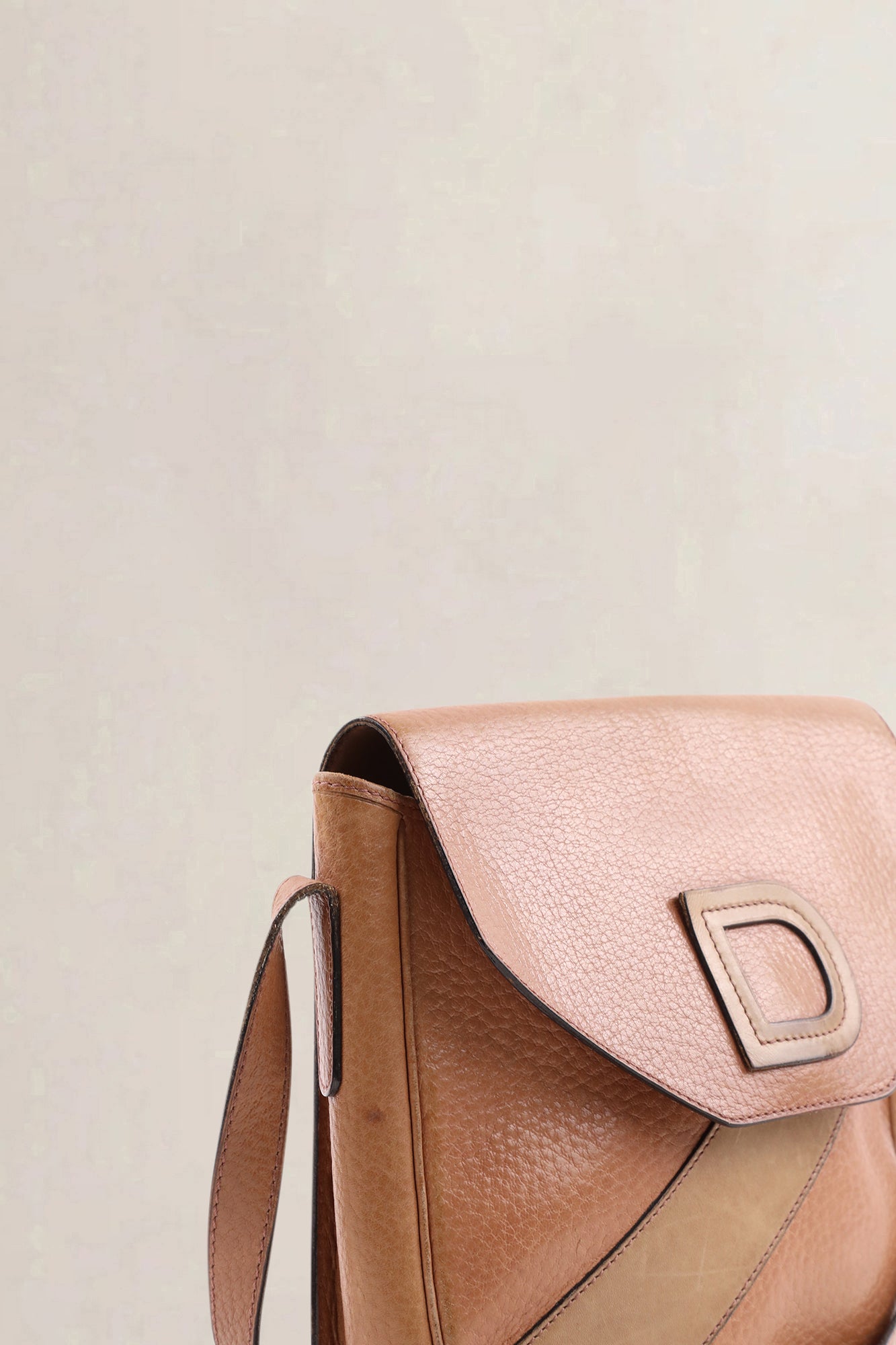 Delvaux brown leather crossbody bag — preloved