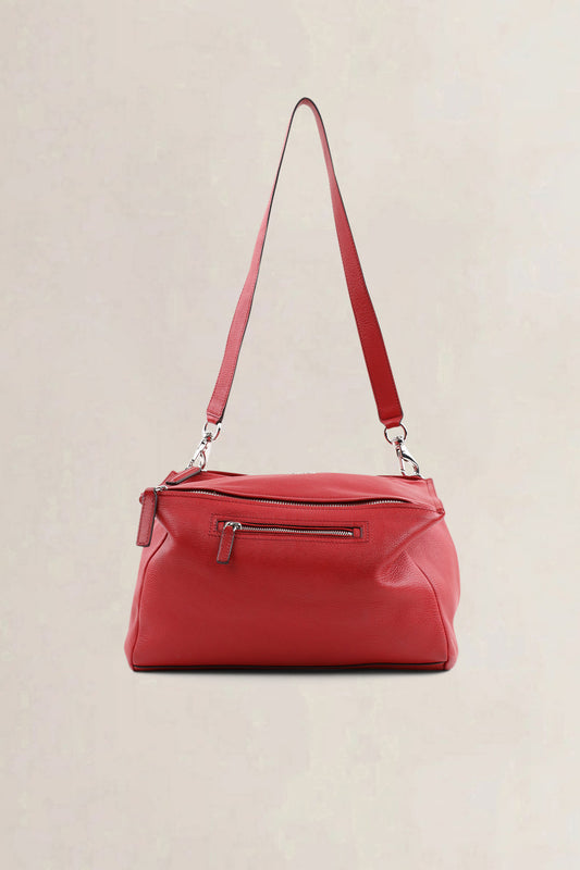Givenchy Red Vermillon Leather Pandora Crossbody Bag