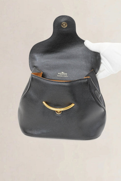 Delvaux Black Baltimore PM Top Handle Bag
