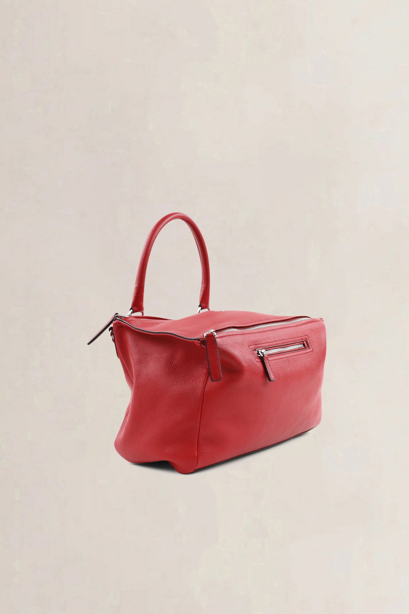 Sac bandoulière Givenchy Pandora en cuir de chèvre rouge Vermillon