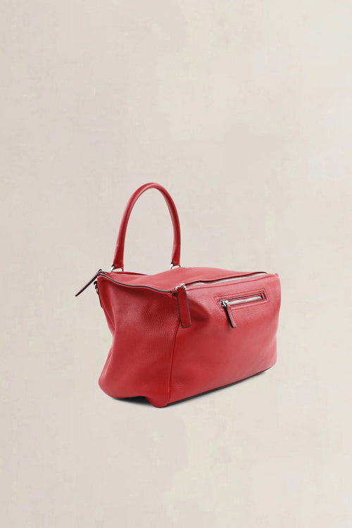 Sac bandoulière Givenchy Pandora en cuir de chèvre rouge Vermillon