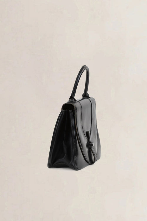 Delvaux Black Vintage Top Handle Bag
