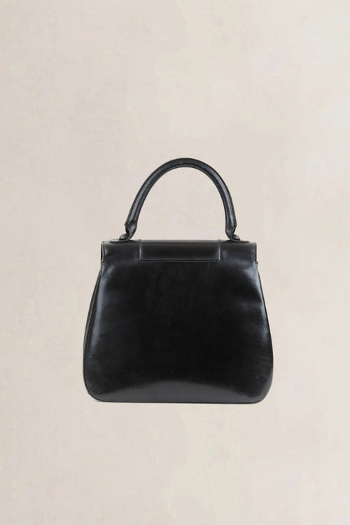 Delvaux Black Vintage Top Handle Bag