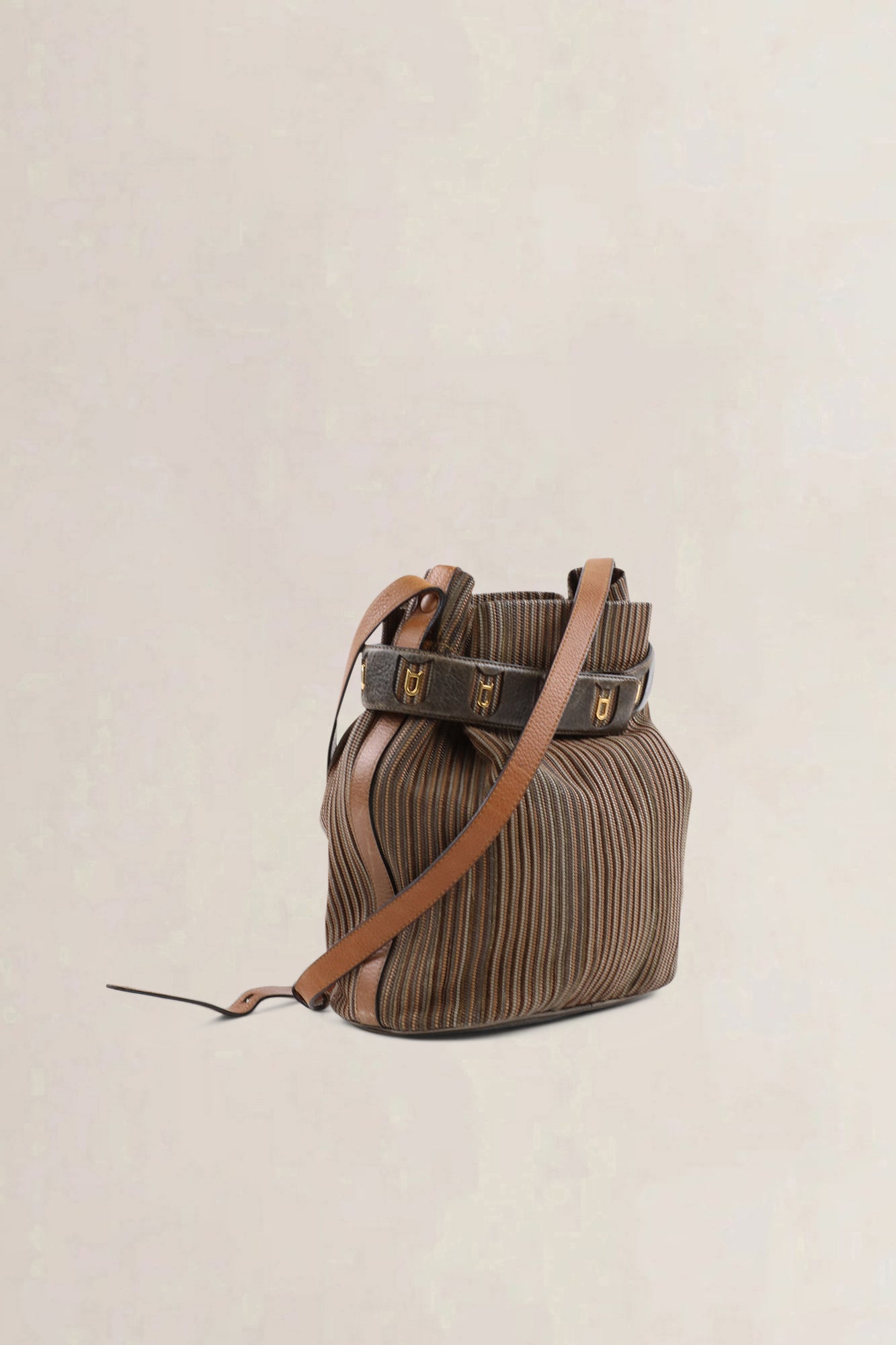 Delvaux Calicot Toile de Cuir brown — vintage